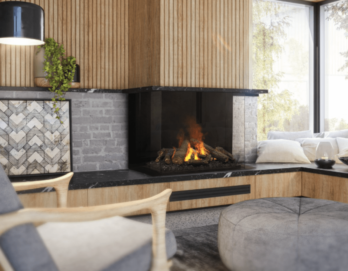 Dimplex Dimplex Faber e-MatriX 3-Sided 32x26 Bay Electric Fireplace Dimplex Dimplex Faber e-MatriX 3-Sided 32x26 Bay Electric Fireplace
