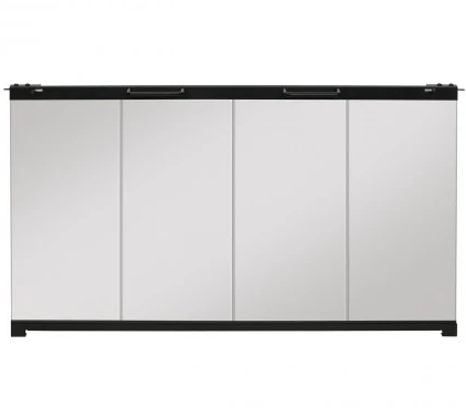 Dimplex Fireboxes & Firebox Accessories Dimplex Black Single Pane Bi-Fold Look Glass Door for BF33DXP Firebox - BFDOOR33BLKSM