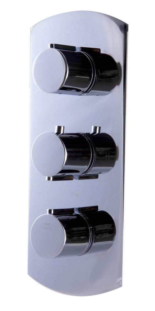 ALFI Brand - Polished Chrome Round 2 Way Thermostatic Shower Mixer | AB3901-PC