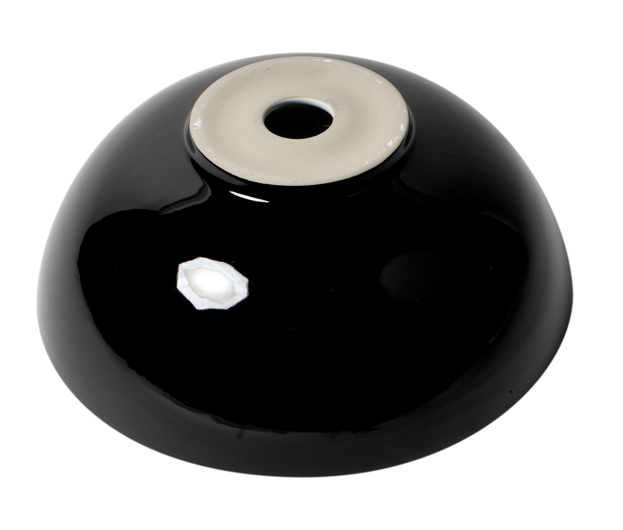 ALFI Brand - Black & White 15" Round Vessel Above Mount Ceramic Sink | ABC906 ALFI Brand - Black & White 15" Round Vessel Above Mount Ceramic Sink | ABC906