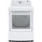 LG - 7.3 cu. ft. Ultra Large High Efficiency Electric Dryer in White | DLE7150W