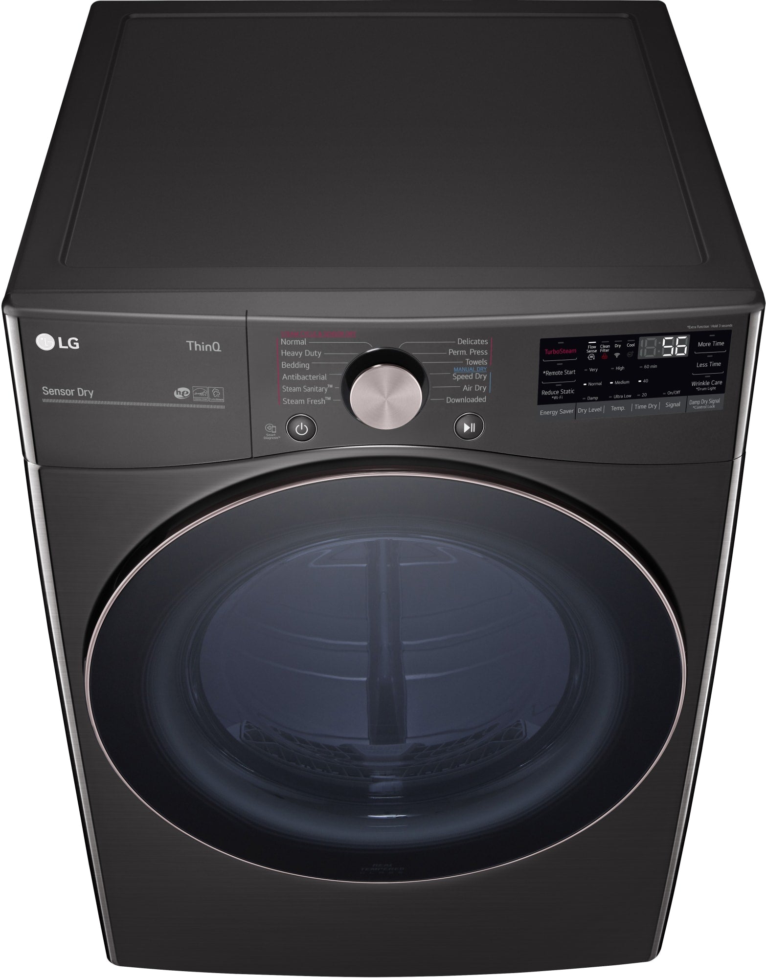 LG - 27 in. 5.0 cu. ft. Mega Capacity Black Steel Smart Front Load Washer and LG - 7.4 Cu. Ft. Ultra Large Black Steel Smart Electric Vented Dryer LG - 27 in. 5.0 cu. ft. Mega Capacity Black Steel Smart Front Load Washer and LG - 7.4 Cu. Ft. Ultra Large Black Steel Smart Electric Vented Dryer