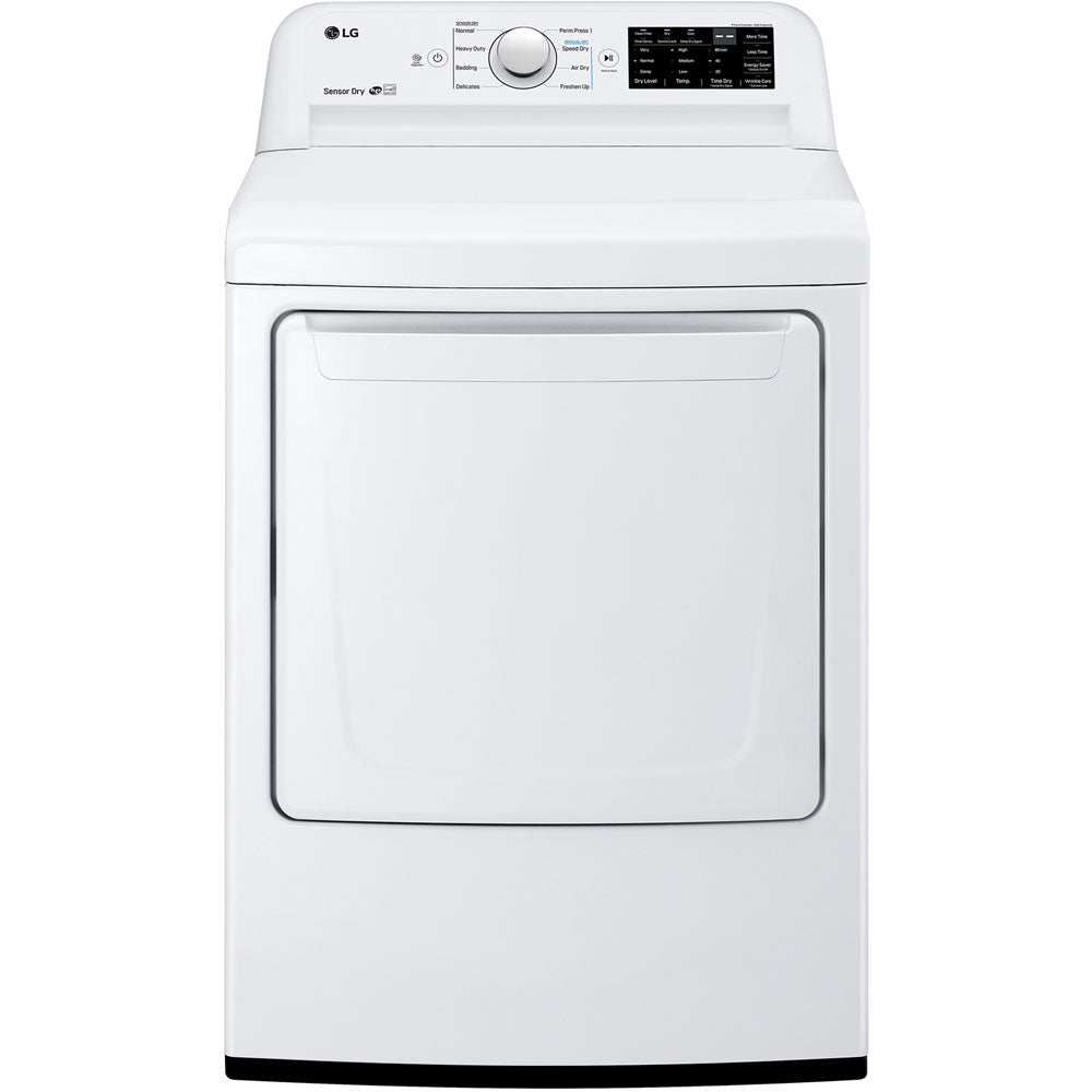 LG - 4.5 Cu. Ft. High-Efficiency Top-Load Washer and LG - 7.3 Cu. Ft. Ultra Large High Efficiency White Gas Dryer LG - 4.5 Cu. Ft. High-Efficiency Top-Load Washer and LG - 7.3 Cu. Ft. Ultra Large High Efficiency White Gas Dryer