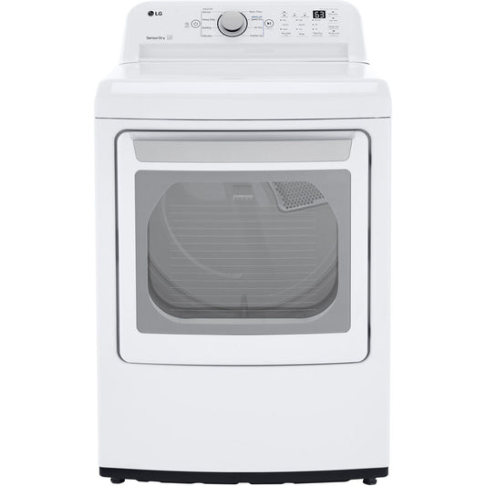 LG - 7.3 cu. ft. White Ultra Large High Efficiency Gas Dryer | DLG7151W