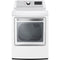LG - 7.3 cu. ft. Ultra Large High Efficiency Gas Dryer with EasyLoad Door in White | DLG7401WE