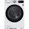 LG - 4.2 cu. ft. Compact White Electric Dryer with Dual Inverter HeatPump Technology | DLHC1455W