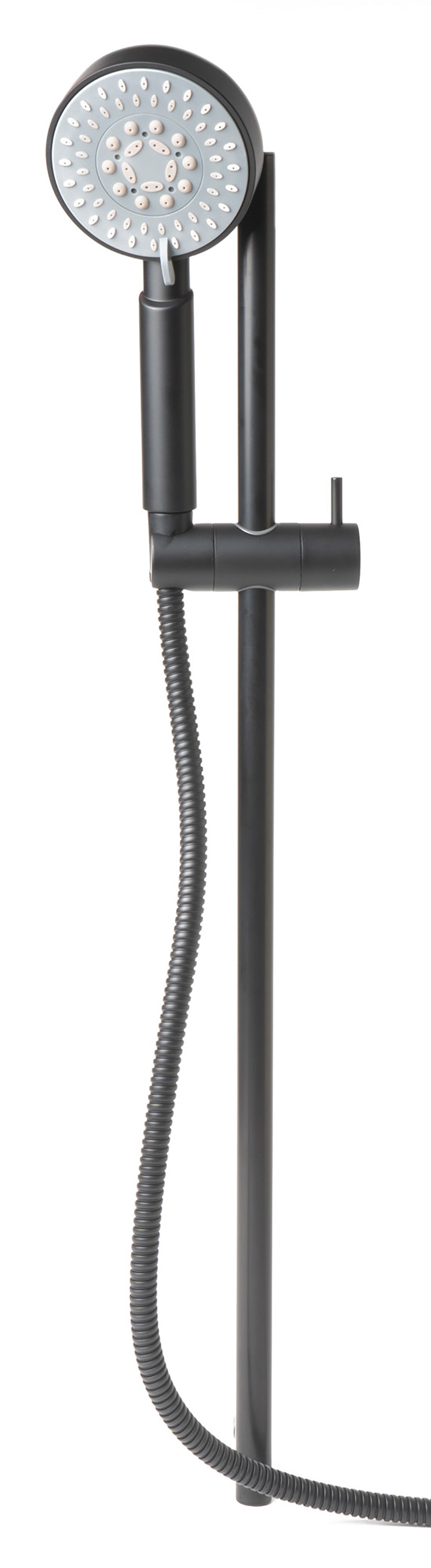 ALFI Brand - Black Matte Round Sliding Rail Hand Shower Set | AB7938-BM ALFI Brand - Black Matte Round Sliding Rail Hand Shower Set | AB7938-BM