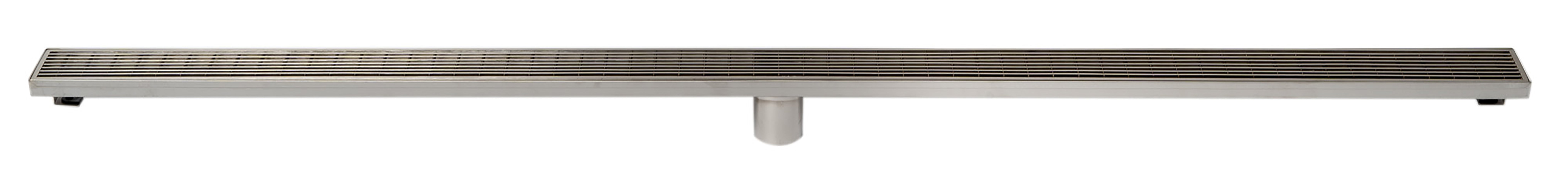 ALFI Brand - 59" Stainless Steel Linear Shower Drain with Groove Lines | ABLD59D ALFI Brand - 59" Stainless Steel Linear Shower Drain with Groove Lines | ABLD59D
