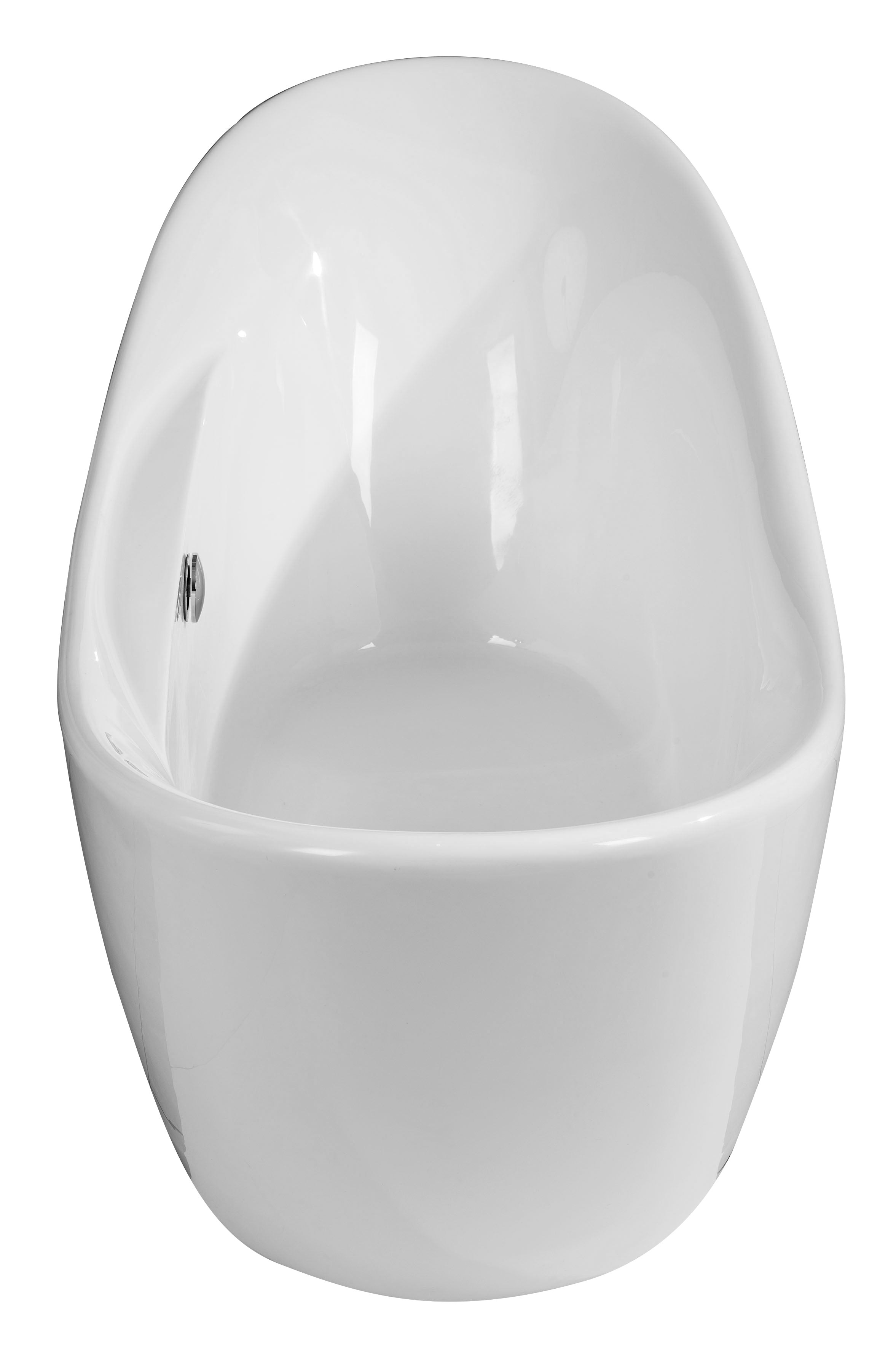 ALFI Brand - 68 inch White Oval Acrylic Free Standing Soaking Bathtub | AB8803 ALFI Brand - 68 inch White Oval Acrylic Free Standing Soaking Bathtub | AB8803