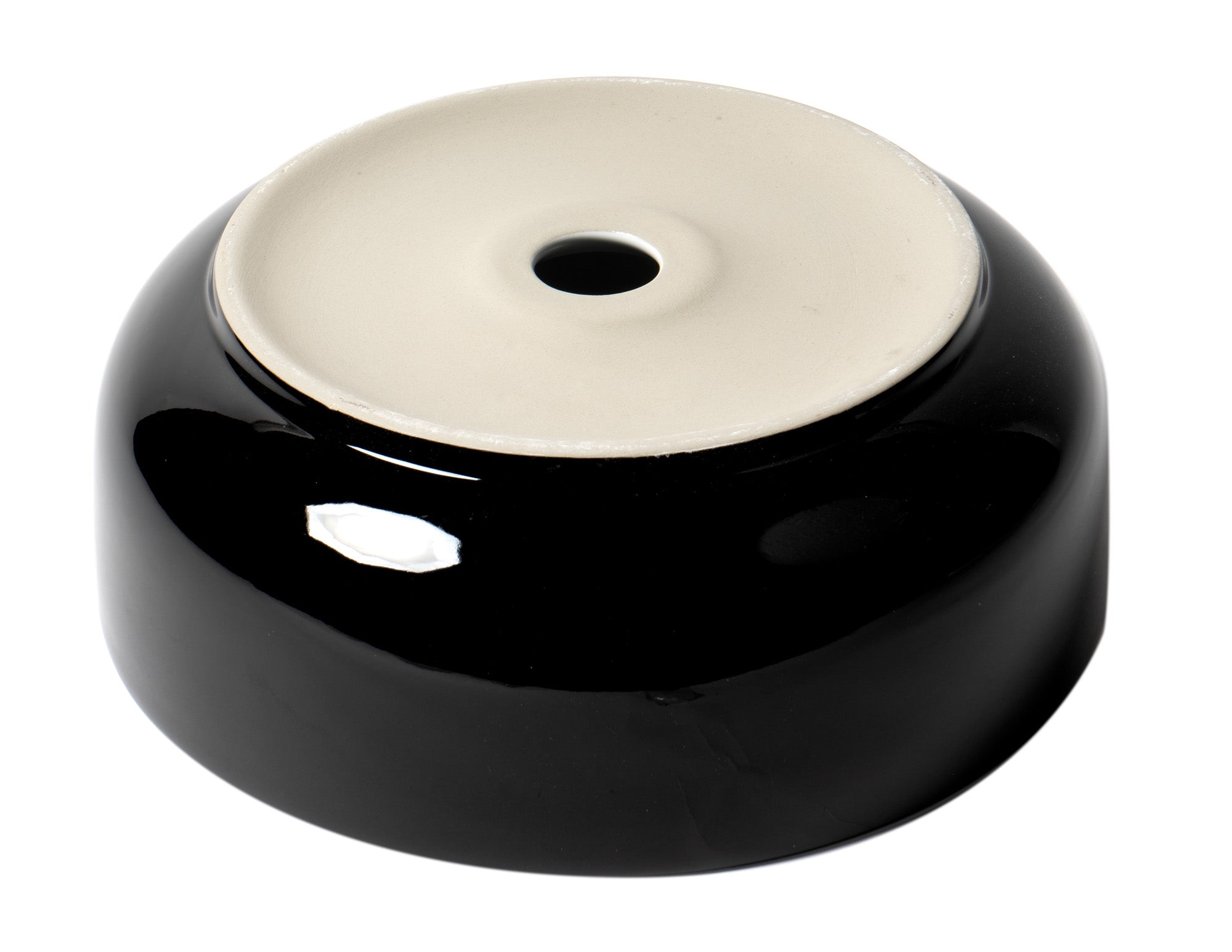 ALFI Brand - Black & White 15" Round Above Mount Ceramic Sink | ABC908 ALFI Brand - Black & White 15" Round Above Mount Ceramic Sink | ABC908