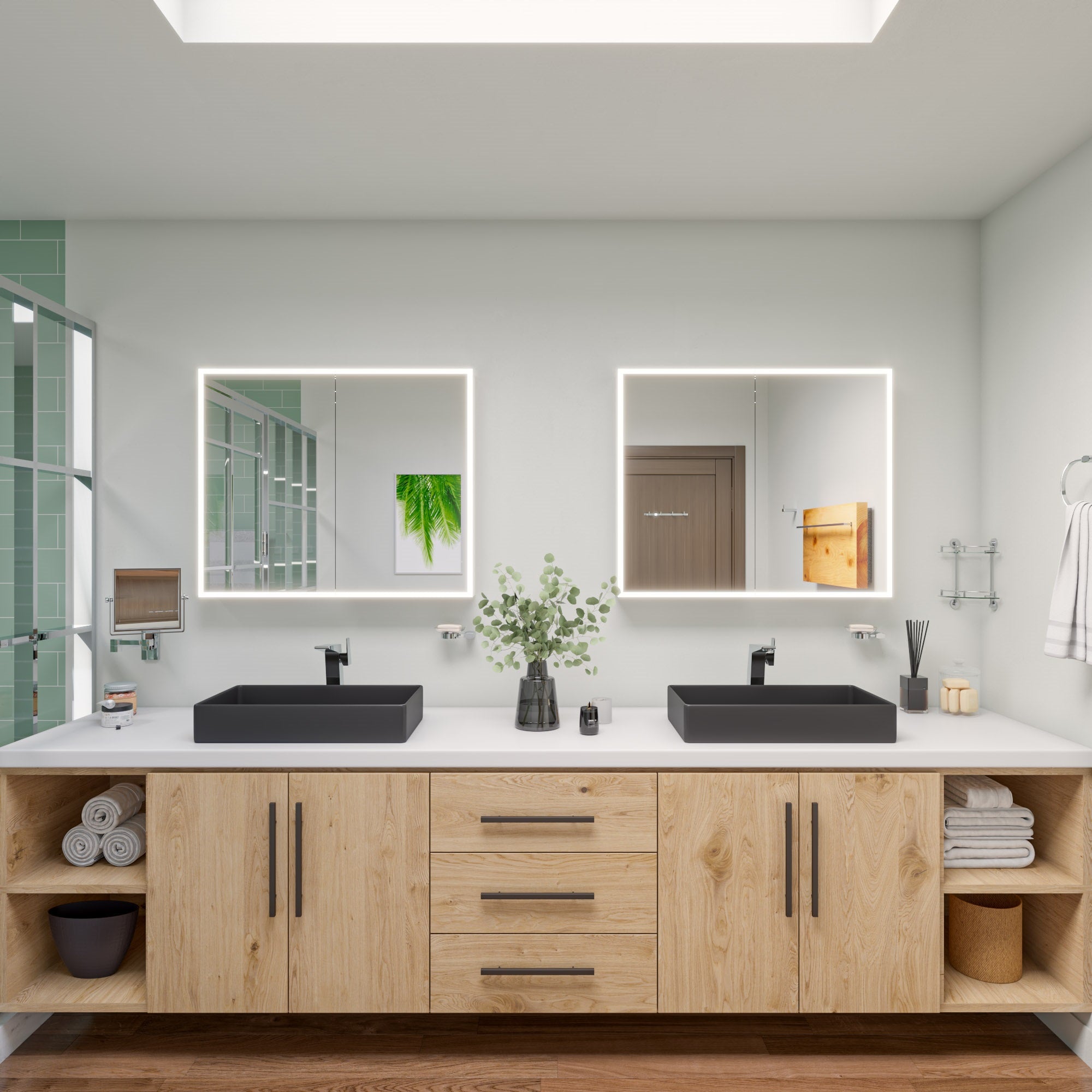 ALFI Brand - Black Matte 24" Modern Rectangular Above Mount Ceramic Sink | ABC902-BM ALFI Brand - Black Matte 24" Modern Rectangular Above Mount Ceramic Sink | ABC902-BM