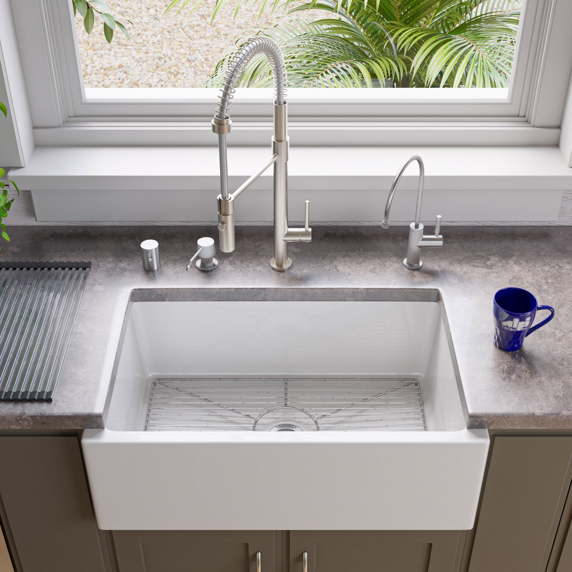 ALFI Brand - Stainless steel kitchen sink grid for AB3018SB, AB3018ARCH, AB3018UM | ABGR3018 ALFI Brand - Stainless steel kitchen sink grid for AB3018SB, AB3018ARCH, AB3018UM | ABGR3018
