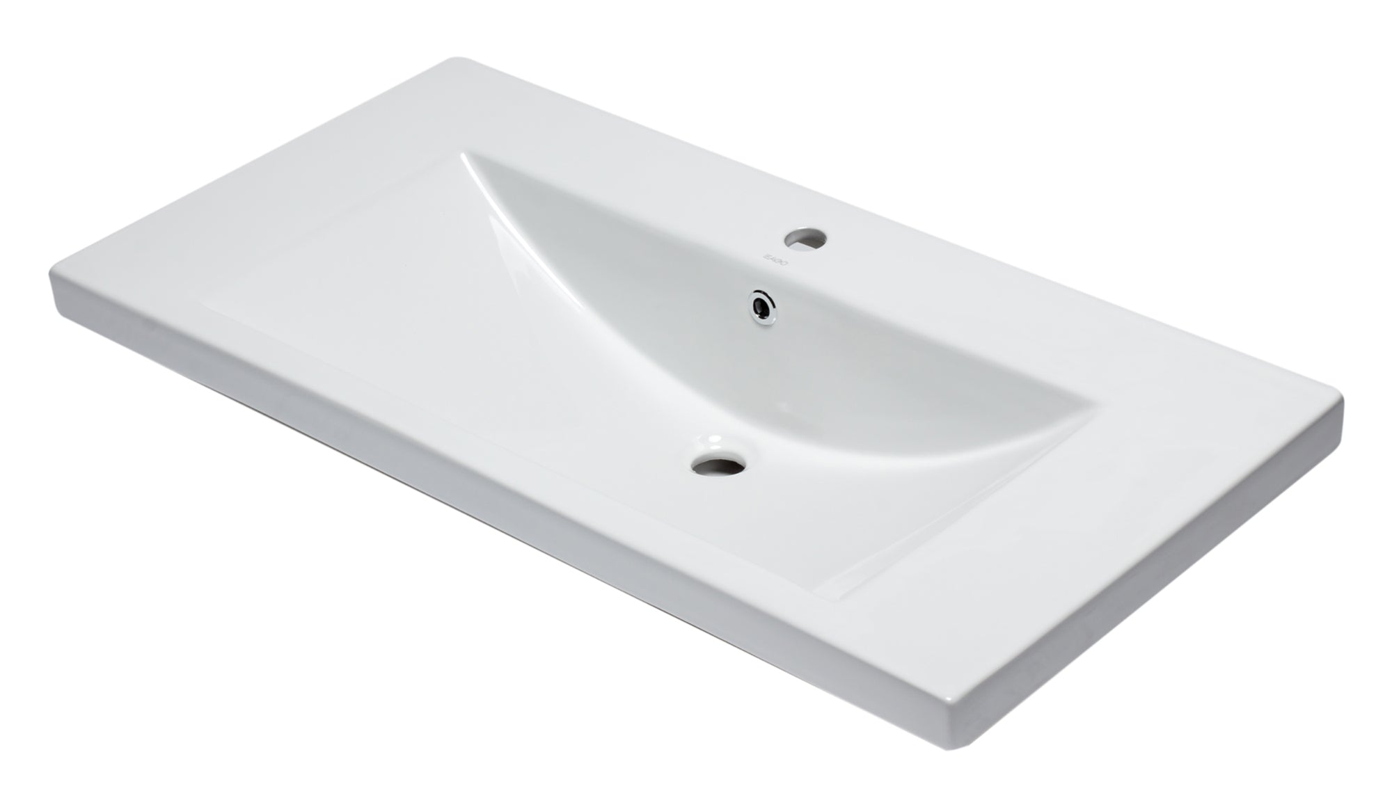 EAGO - White Ceramic 40"x19" Rectangular Drop In Sink | BH002 EAGO - White Ceramic 40"x19" Rectangular Drop In Sink | BH002