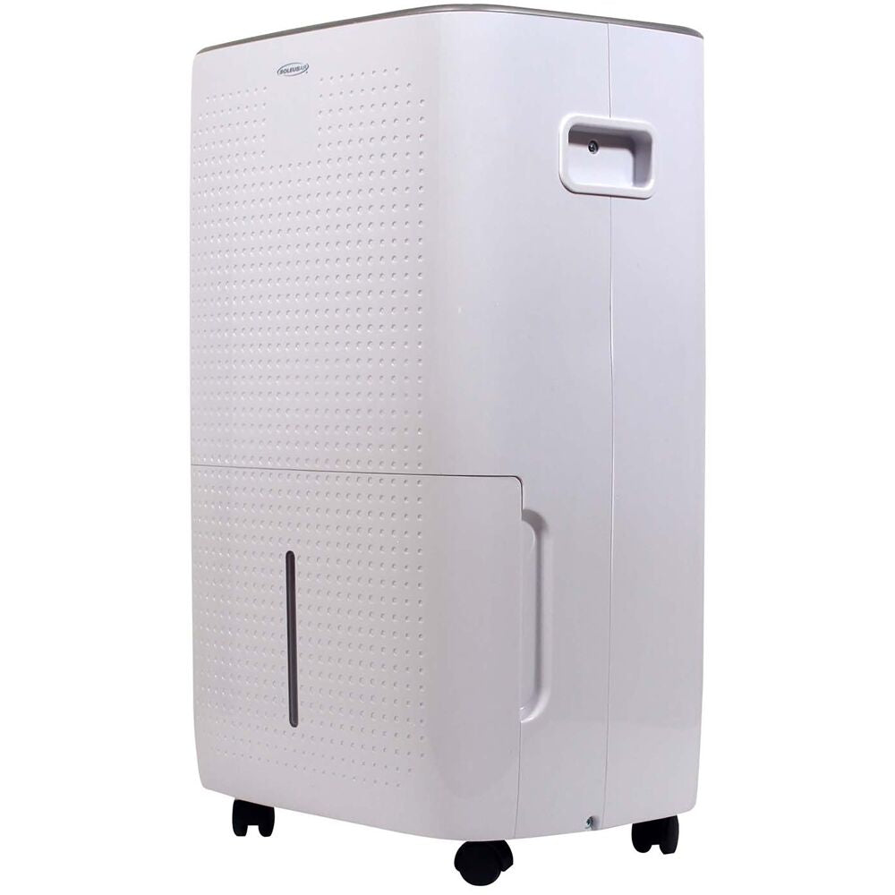 Soleus AC - 50 Pint Dehumidifier w/Wifi with Internal Pump and mirage display - DSJ-50EIPW-01 Soleus AC - 50 Pint Dehumidifier w/Wifi with Internal Pump and mirage display - DSJ-50EIPW-01