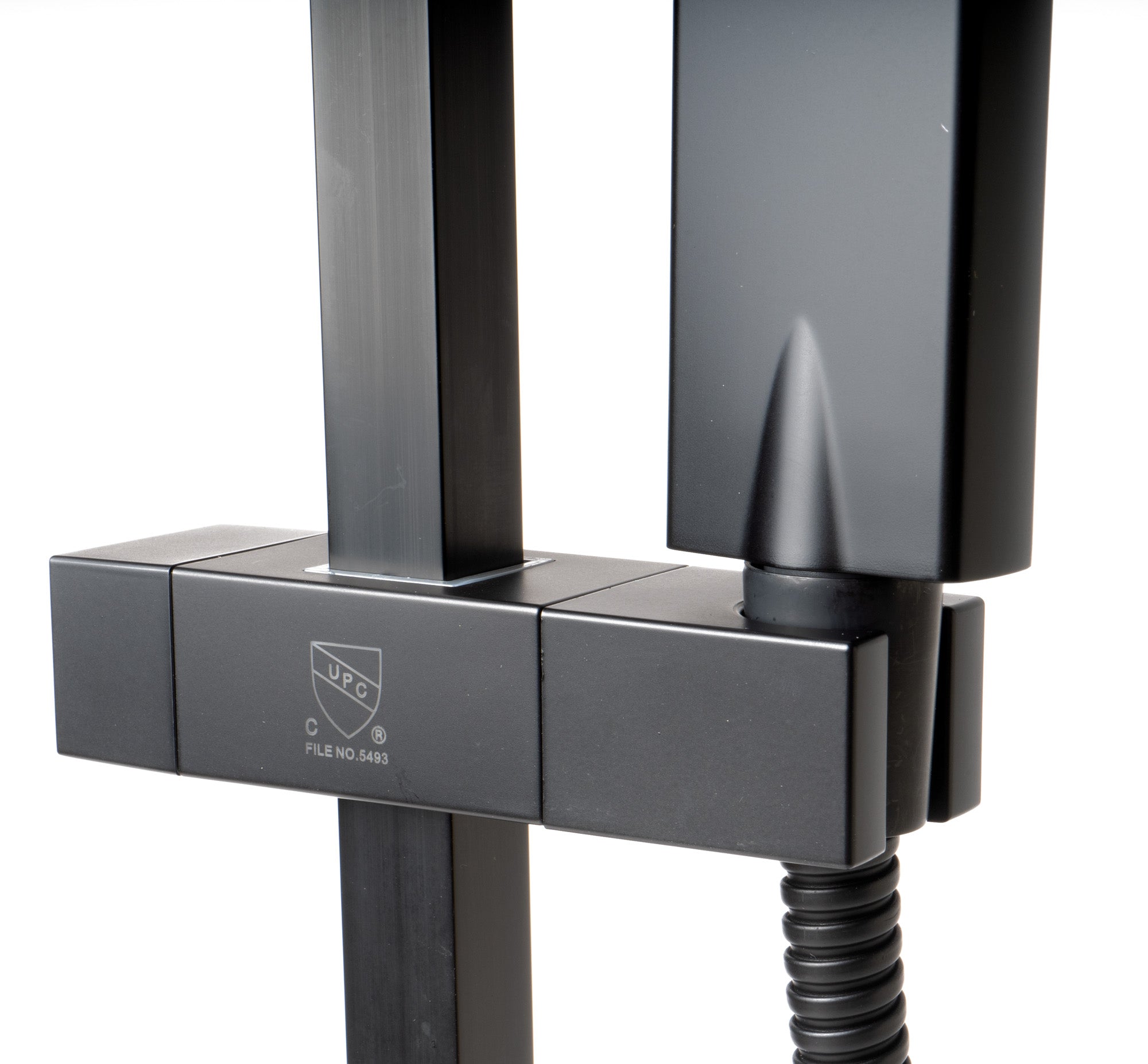 ALFI Brand - Black Matte Square Sliding Rail Hand Shower Set | AB7606-BM ALFI Brand - Black Matte Square Sliding Rail Hand Shower Set | AB7606-BM