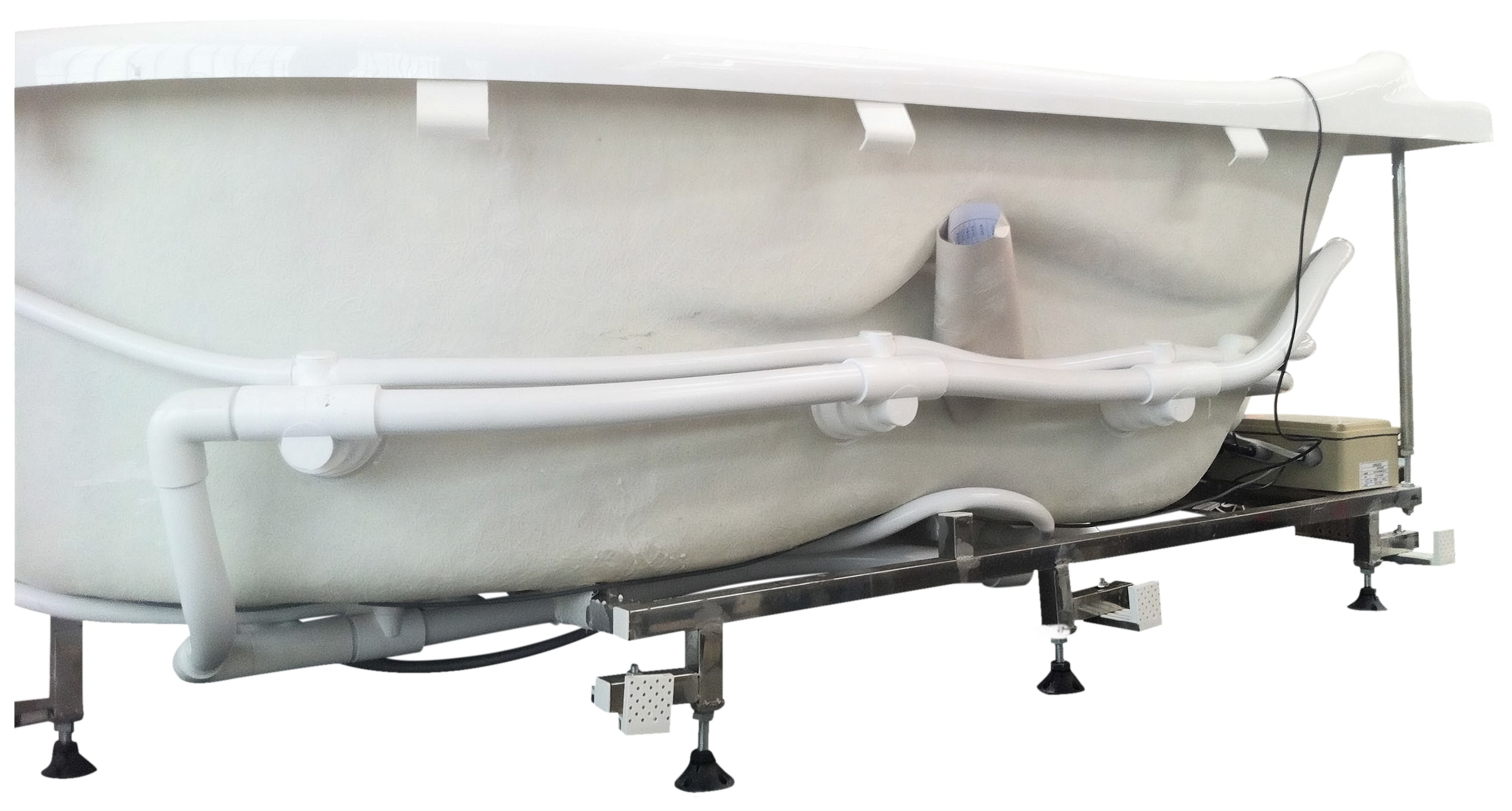 EAGO - 6 ft Right Corner Acrylic White Whirlpool Bathtub for Two | AM124ETL-R EAGO - 6 ft Right Corner Acrylic White Whirlpool Bathtub for Two | AM124ETL-R