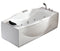 EAGO - 6 ft Right Drain Acrylic White Whirlpool Bathtub w Fixtures | AM189ETL-R