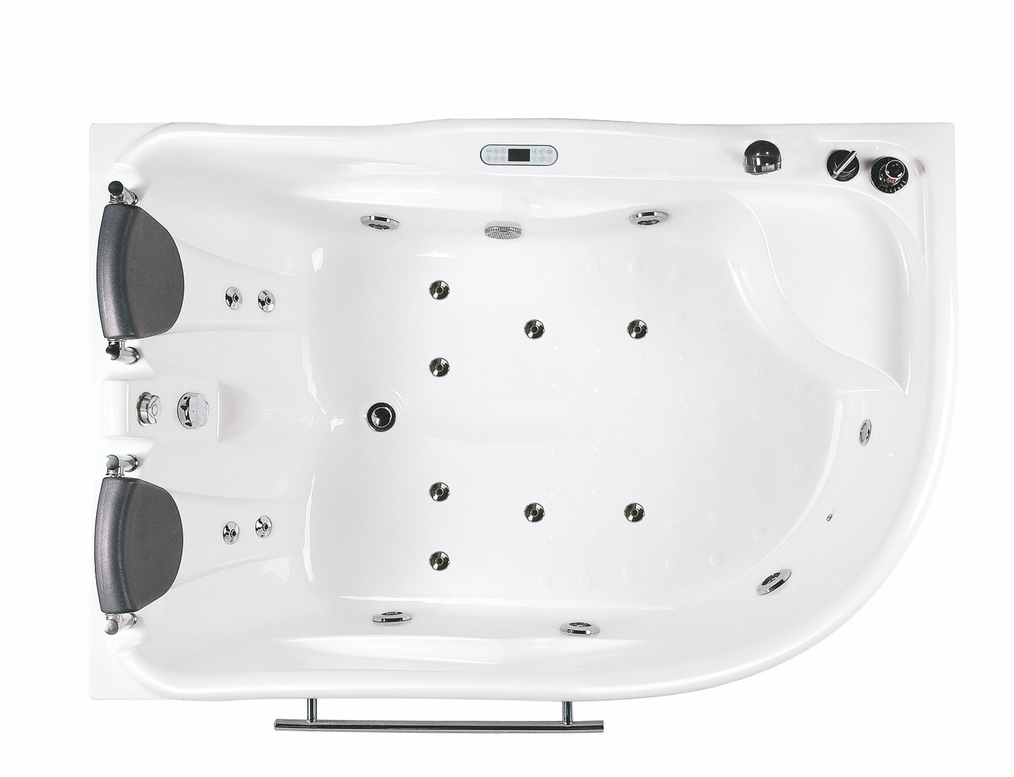EAGO - 6 ft Right Corner Acrylic White Whirlpool Bathtub for Two | AM124ETL-R EAGO - 6 ft Right Corner Acrylic White Whirlpool Bathtub for Two | AM124ETL-R