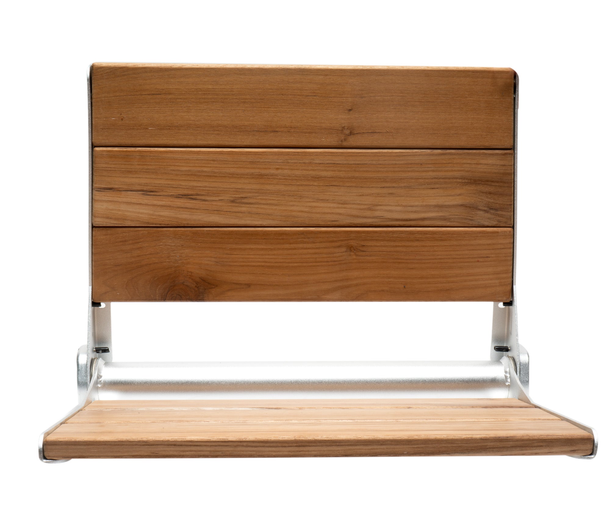 ALFI Brand - 17" Folding Teak Wood Shower Seat Bench with Backrest | ABS17-SA ALFI Brand - 17" Folding Teak Wood Shower Seat Bench with Backrest | ABS17-SA