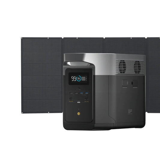 EcoFlow - DELTA Max 2000 Power Station 2016Wh + 400W Portable Solar Panel 2KIT