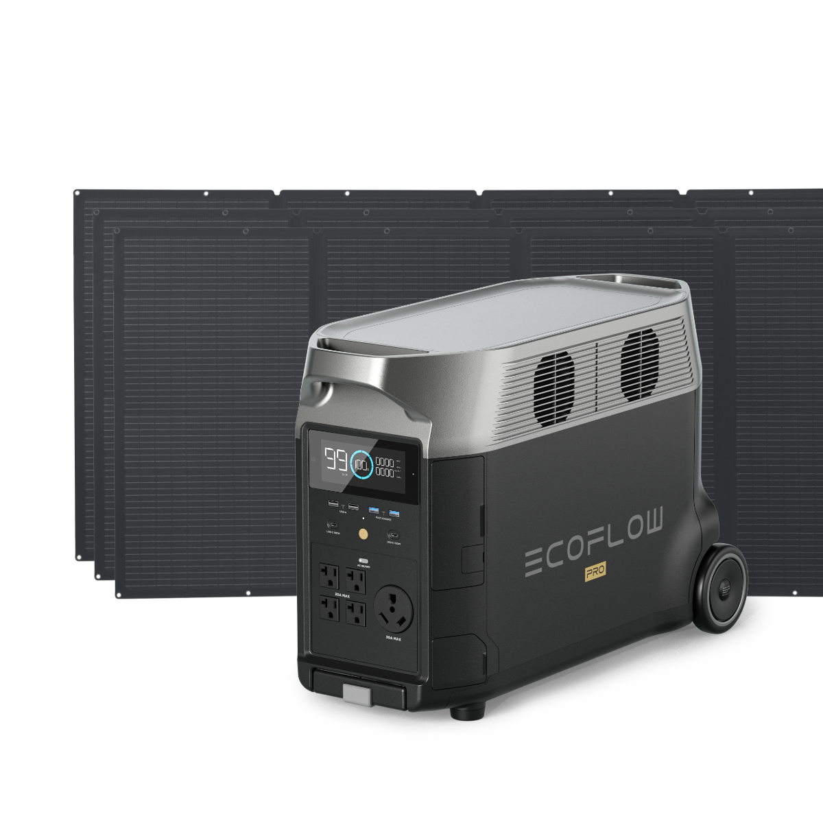 EcoFlow DELTA Pro 3600Wh Portable Power Station w/ 400-Watt Folding Solar Panel EcoFlow DELTA Pro 3600Wh Portable Power Station w/ 400-Watt Folding Solar Panel