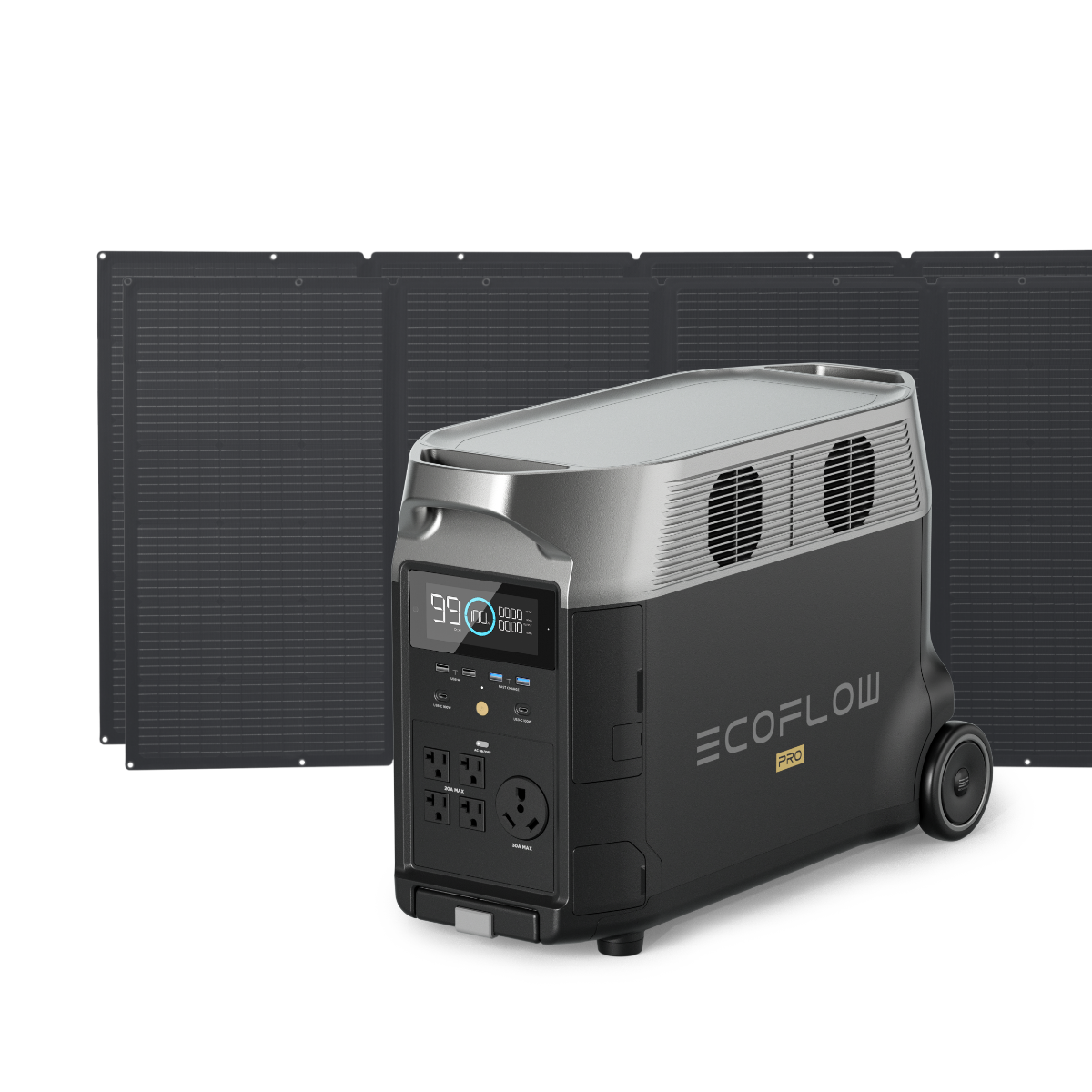 EcoFlow DELTA Pro 3600Wh Portable Power Station w/ 400-Watt Folding Solar Panel EcoFlow DELTA Pro 3600Wh Portable Power Station w/ 400-Watt Folding Solar Panel
