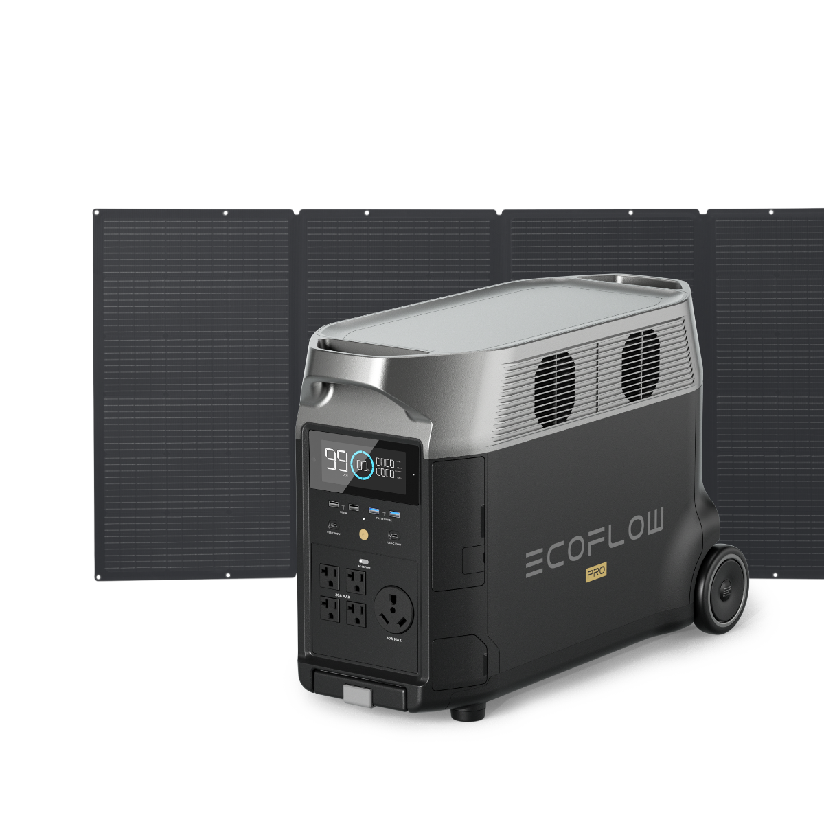 EcoFlow DELTA Pro 3600Wh Portable Power Station w/ 400-Watt Folding Solar Panel EcoFlow DELTA Pro 3600Wh Portable Power Station w/ 400-Watt Folding Solar Panel