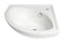 ALFI Brand - White 22" Corner Wall Mounted Ceramic Sink with Faucet Hole | ABC120