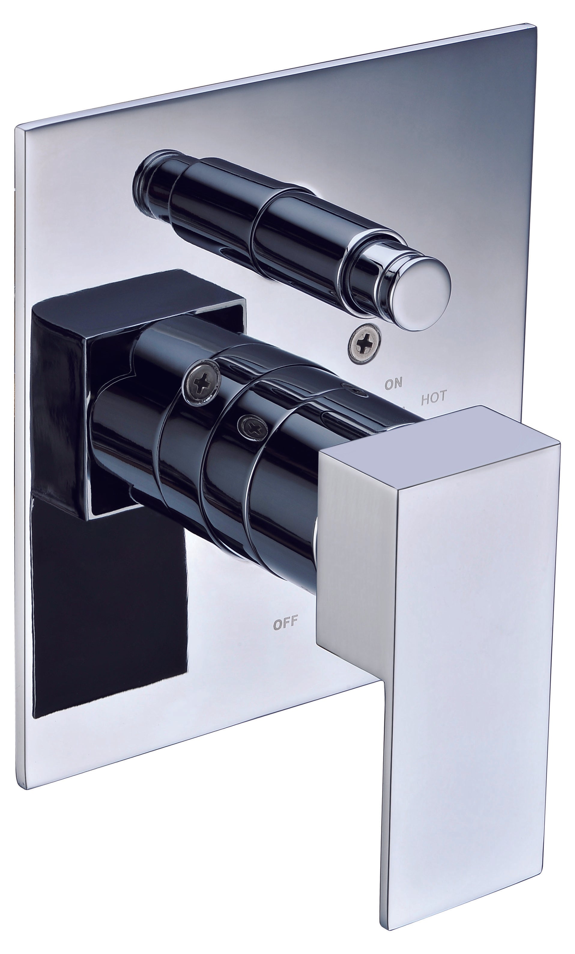 ALFI Brand - Polished Chrome Modern Square Pressure Balanced Shower Mixer with Diverter | AB6801-PC ALFI Brand - Polished Chrome Modern Square Pressure Balanced Shower Mixer with Diverter | AB6801-PC