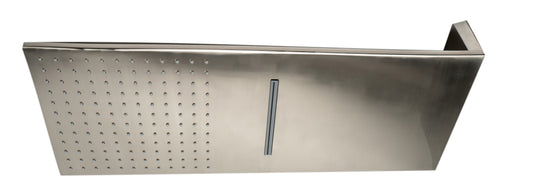 ALFI Brand - Brushed Nickel 10" Wall-Mounted Square Waterfall Rain Shower Head | RAIN10SW-BN