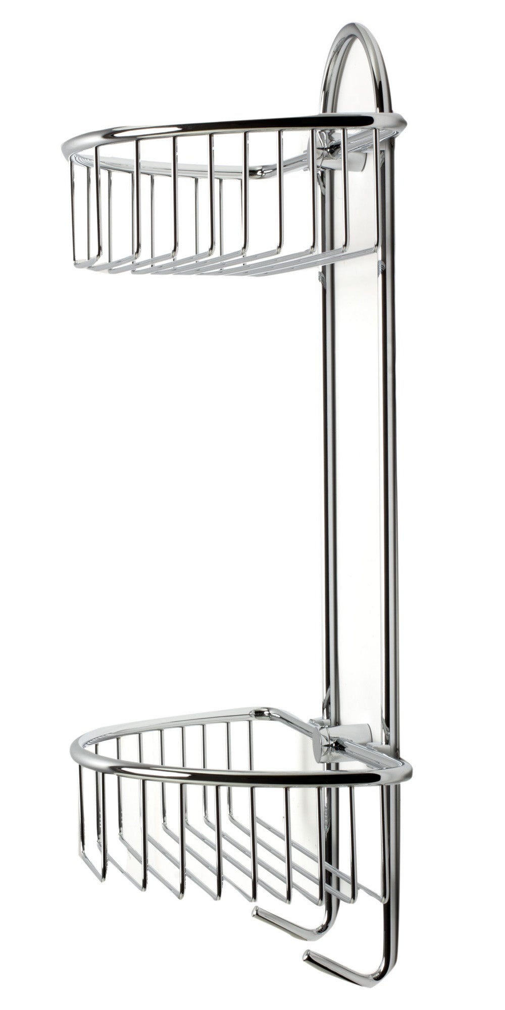 ALFI Brand - Polished Chrome Wall Mounted Double Basket Shower Shelf Bathroom Accessory | AB9534 ALFI Brand - Polished Chrome Wall Mounted Double Basket Shower Shelf Bathroom Accessory | AB9534