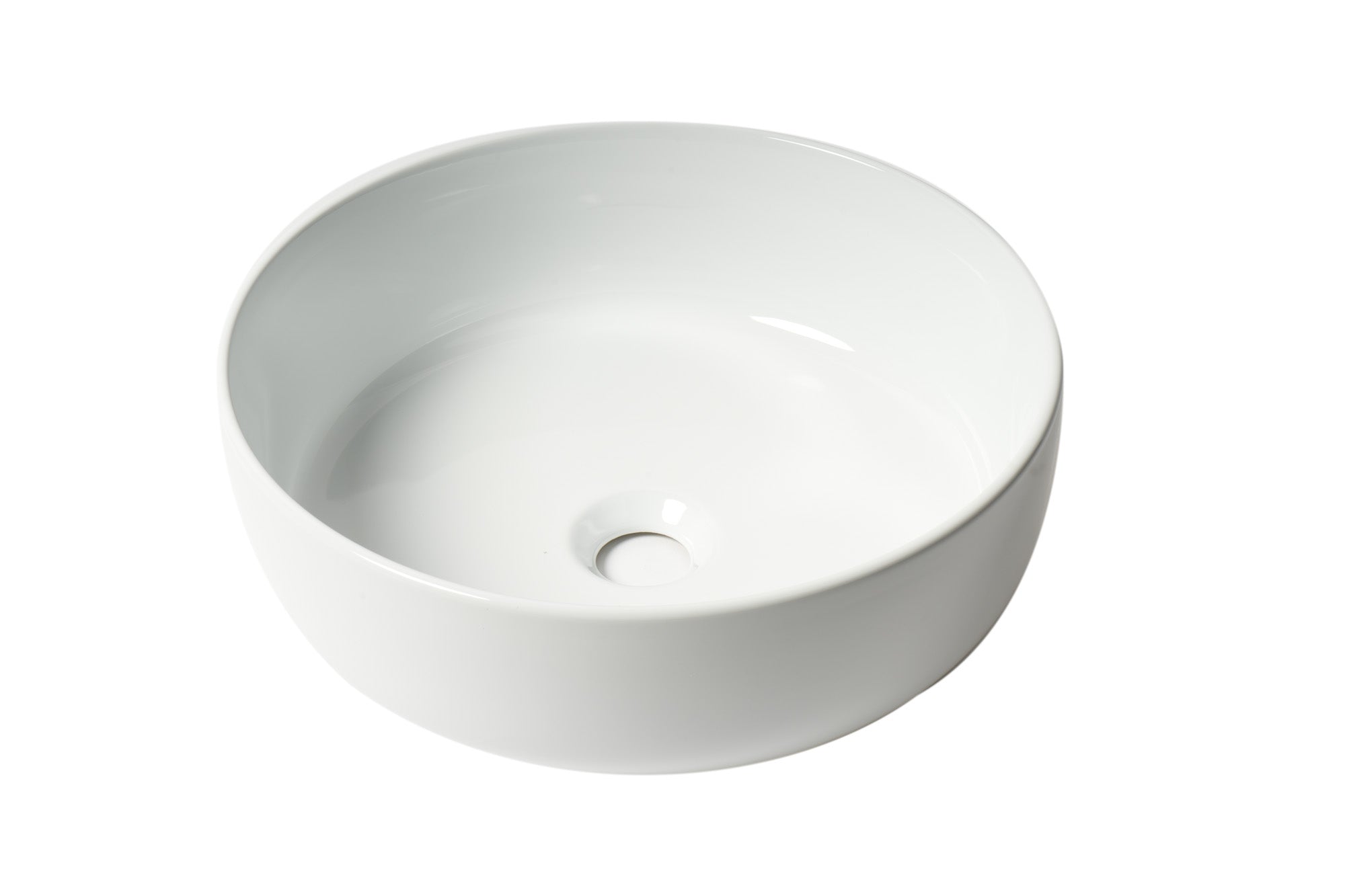 ALFI Brand - White 15" Round Above Mount Ceramic Sink | ABC907-W ALFI Brand - White 15" Round Above Mount Ceramic Sink | ABC907-W
