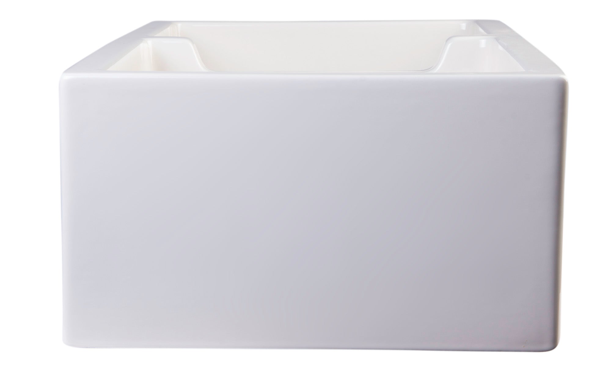 ALFI Brand - 36" Biscuit Smooth Apron Thick Wall Fireclay Double Bowl Farm Sink | AB3618DB-B ALFI Brand - 36" Biscuit Smooth Apron Thick Wall Fireclay Double Bowl Farm Sink | AB3618DB-B