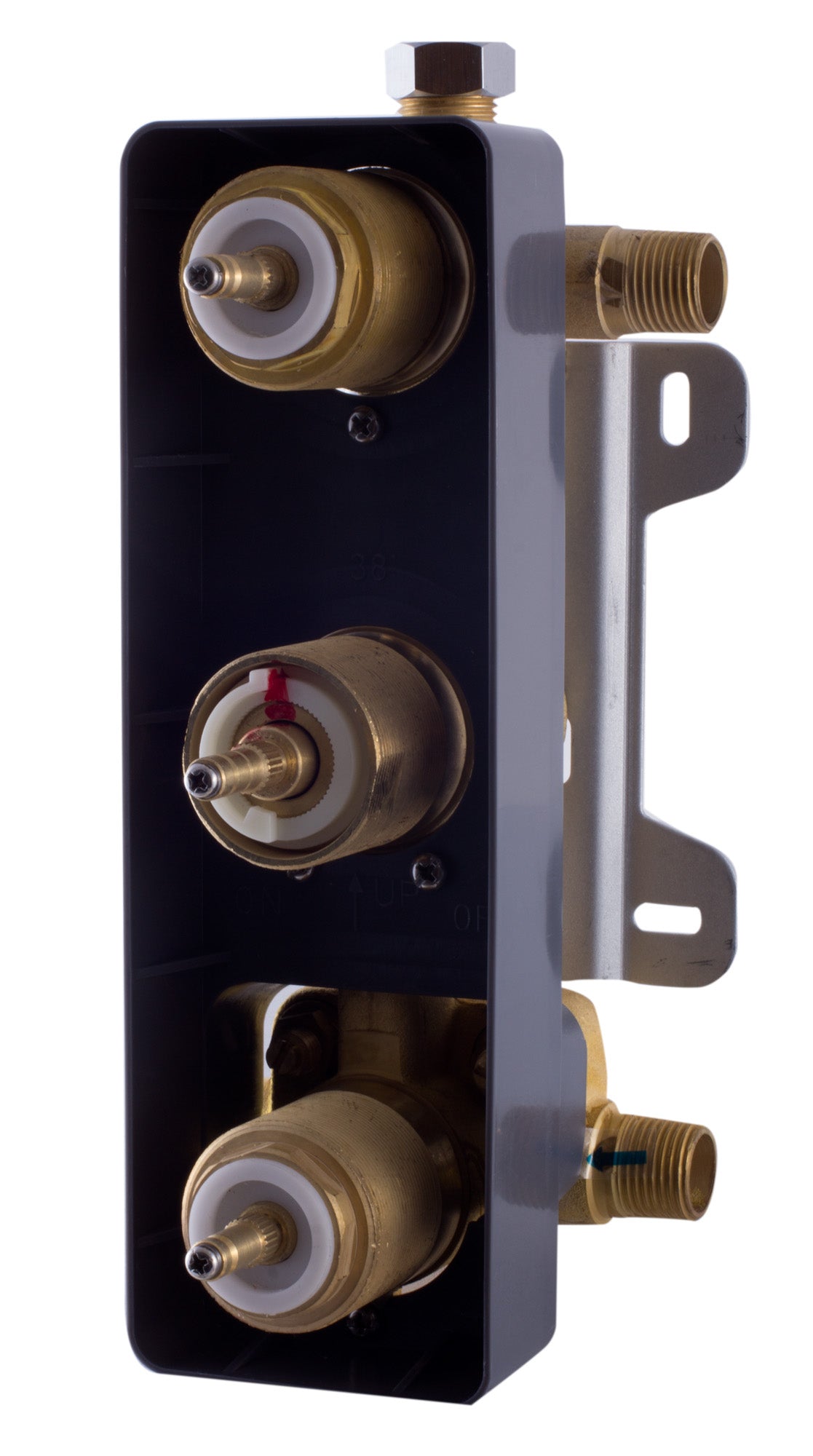 ALFI Brand - Brushed Nickel Round 2 Way Thermostatic Shower Mixer | AB3901-BN ALFI Brand - Brushed Nickel Round 2 Way Thermostatic Shower Mixer | AB3901-BN