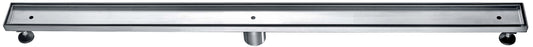 ALFI Brand - 47" Stainless Steel Linear Shower Drain with No Cover | ABLD47A