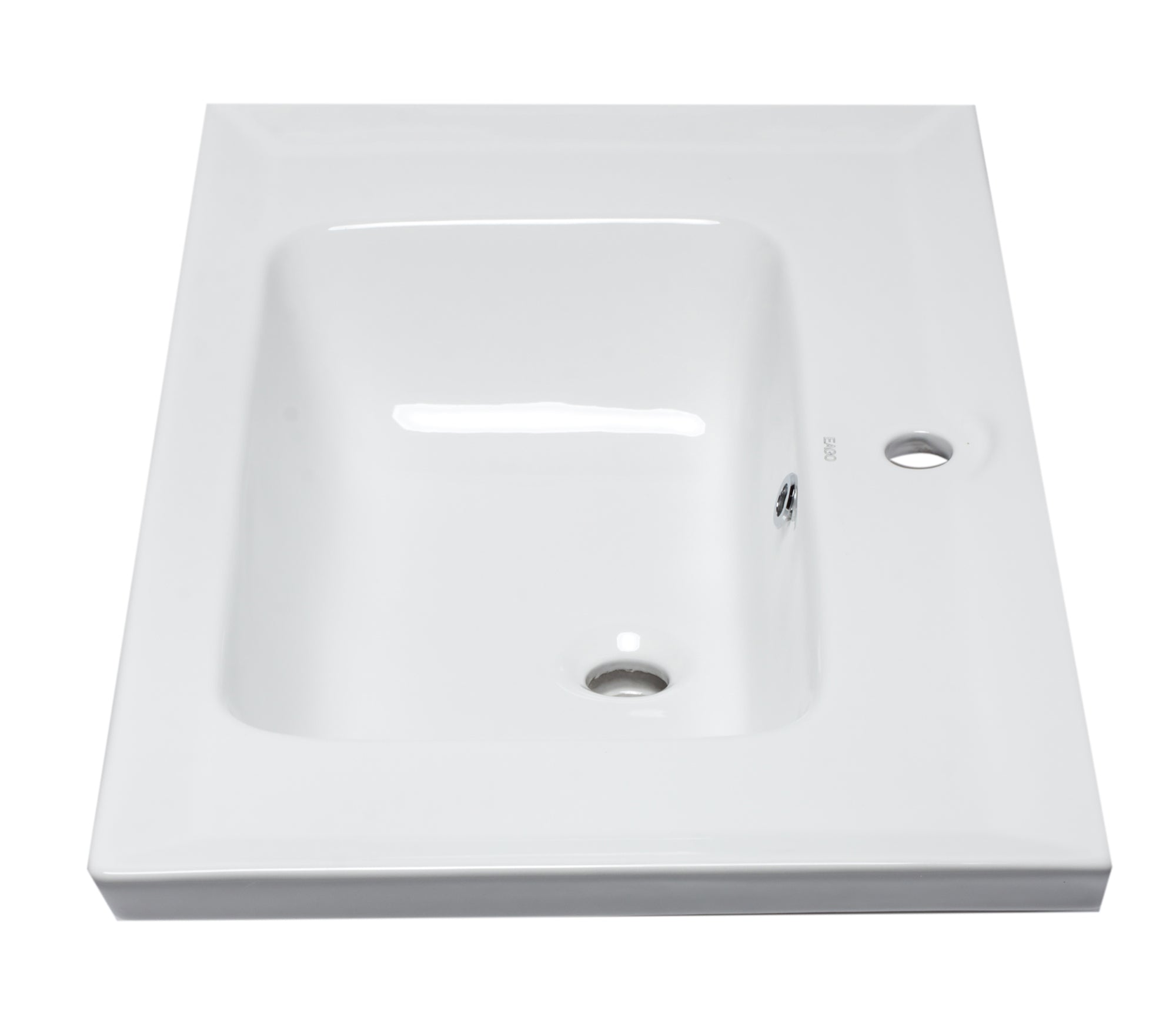 EAGO - White Ceramic 32"x19" Rectangular Drop In Sink | BH003 EAGO - White Ceramic 32"x19" Rectangular Drop In Sink | BH003