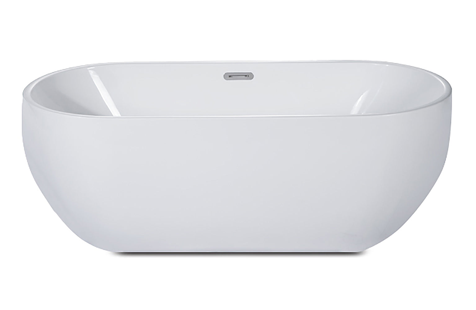 ALFI Brand - 67 inch White Oval Acrylic Free Standing Soaking Bathtub | AB8839 ALFI Brand - 67 inch White Oval Acrylic Free Standing Soaking Bathtub | AB8839