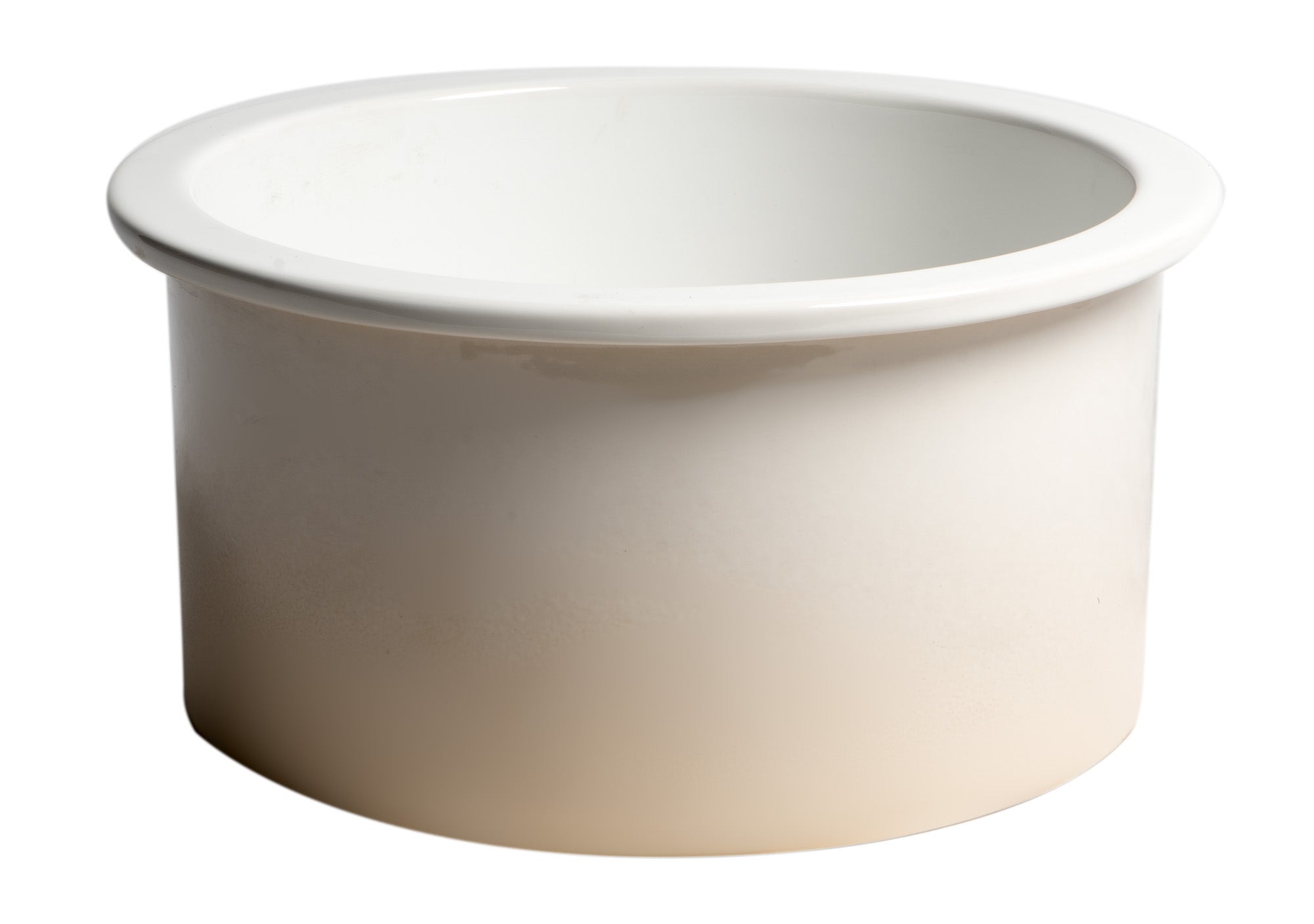 ALFI Brand - White Round 18" x 18" Undermount / Drop In Fireclay Prep Sink | ABF1818R-W ALFI Brand - White Round 18" x 18" Undermount / Drop In Fireclay Prep Sink | ABF1818R-W