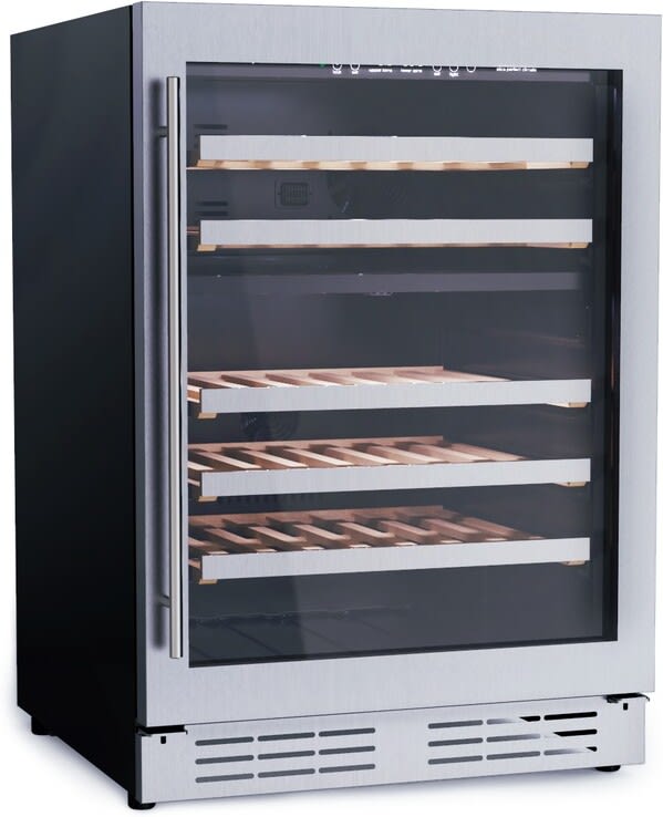 Elica - Single Door, Dual Zone, Wine Cellar, 23 7/16" W x 22 7/16" D x 33-34" H, 4.8 cu/ft - Undercounter Refrigerator | EWS52SS1 Elica - Single Door, Dual Zone, Wine Cellar, 23 7/16" W x 22 7/16" D x 33-34" H, 4.8 cu/ft - Undercounter Refrigerator | EWS52SS1