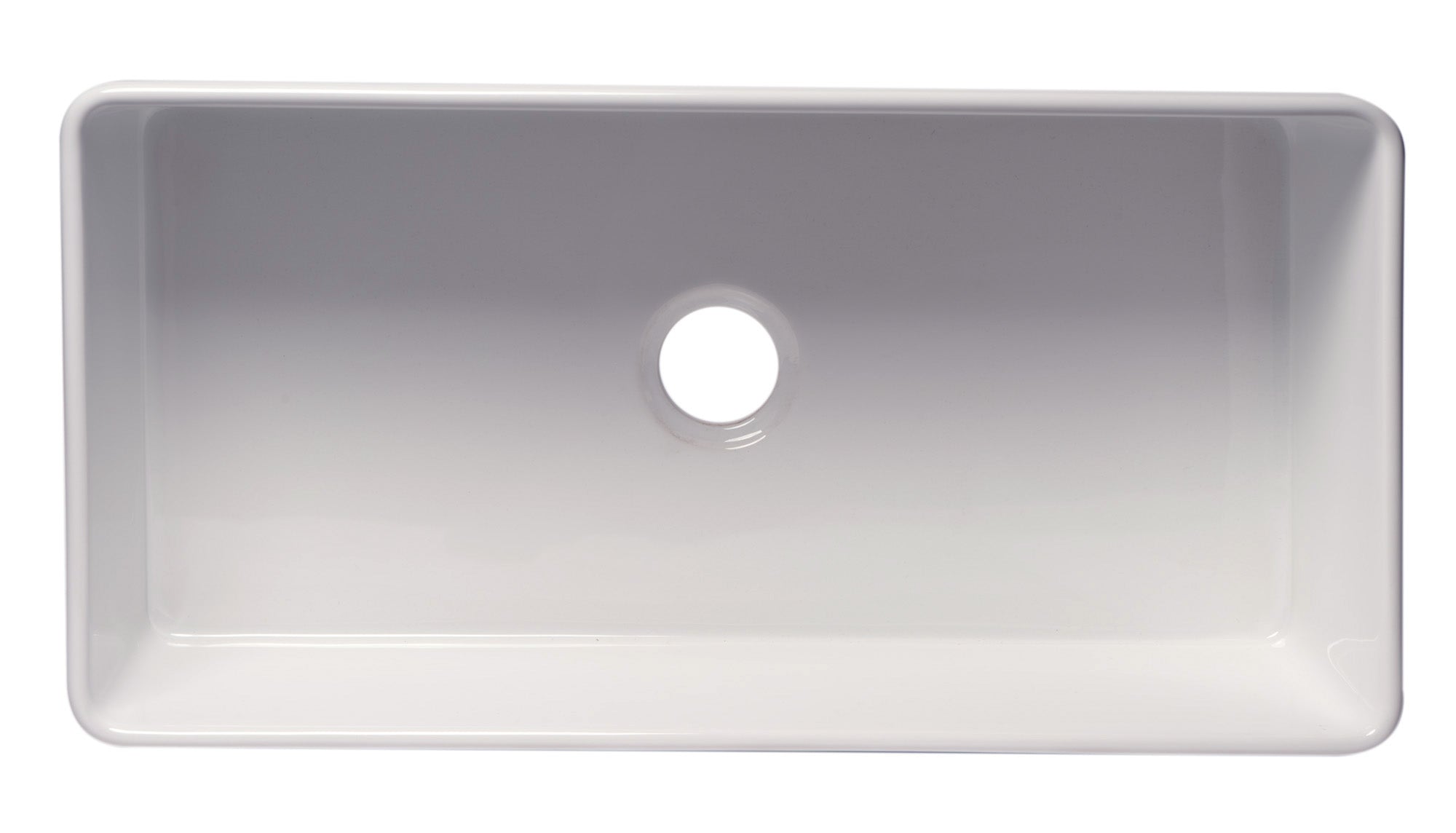 ALFI Brand - 36" White Thin Wall Single Bowl Smooth Apron Fireclay Kitchen Farm Sink | ABF3618-W ALFI Brand - 36" White Thin Wall Single Bowl Smooth Apron Fireclay Kitchen Farm Sink | ABF3618-W
