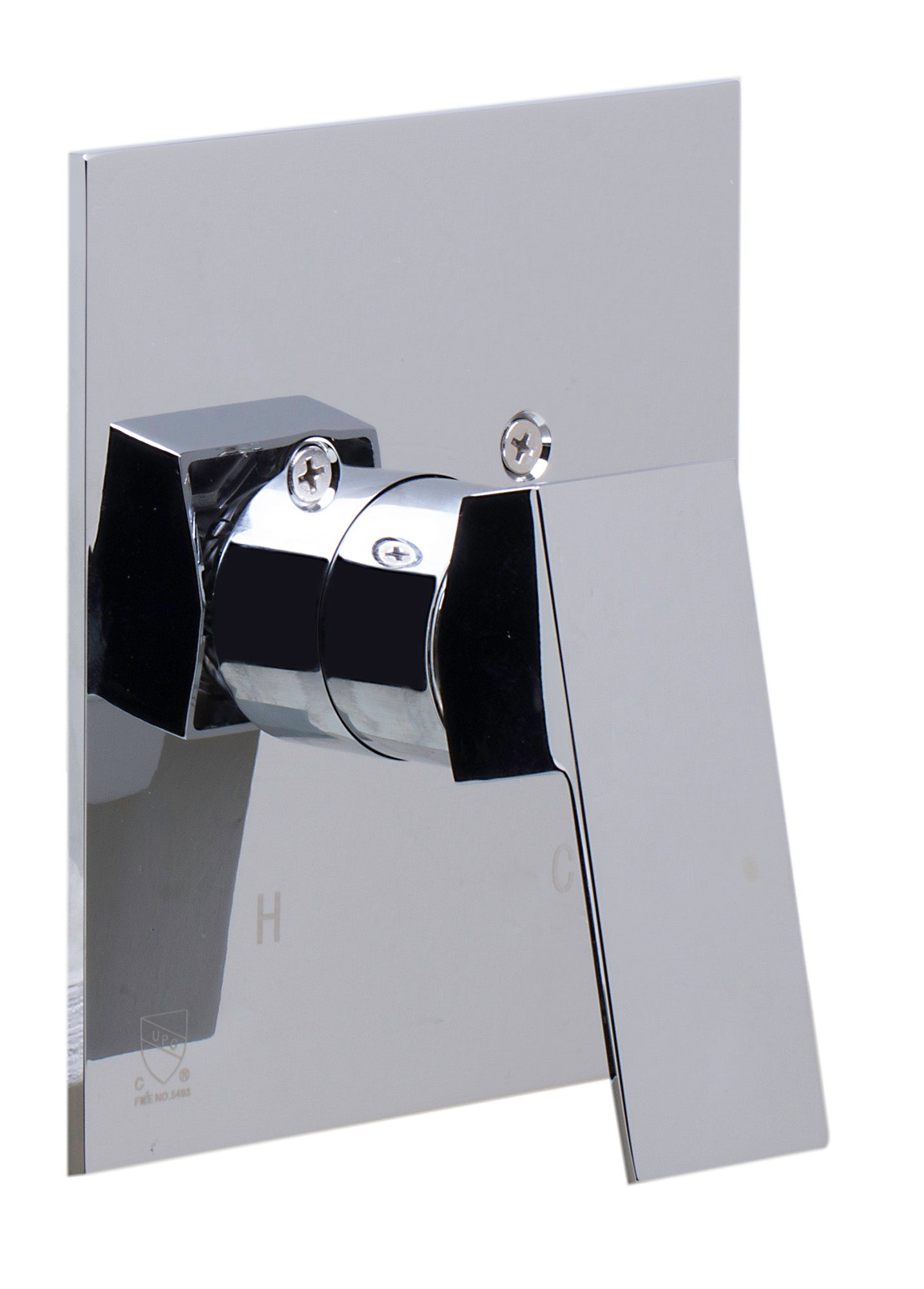 ALFI Brand - Polished Chrome Shower Valve Mixer with Square Lever Handle | AB5501-PC ALFI Brand - Polished Chrome Shower Valve Mixer with Square Lever Handle | AB5501-PC