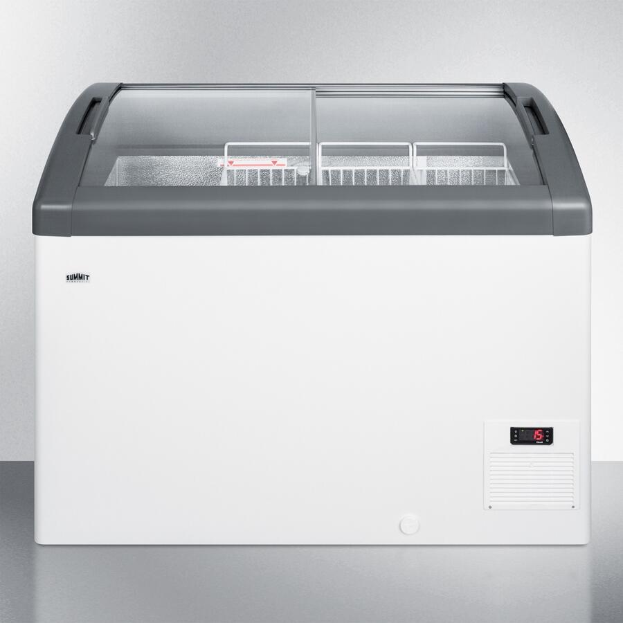Summit Commercial - 42" 9.5 Cu.Ft. White with Sliding Glass Door & Lock Chest Freezer Summit Commercial - 42" 9.5 Cu.Ft. White with Sliding Glass Door & Lock Chest Freezer