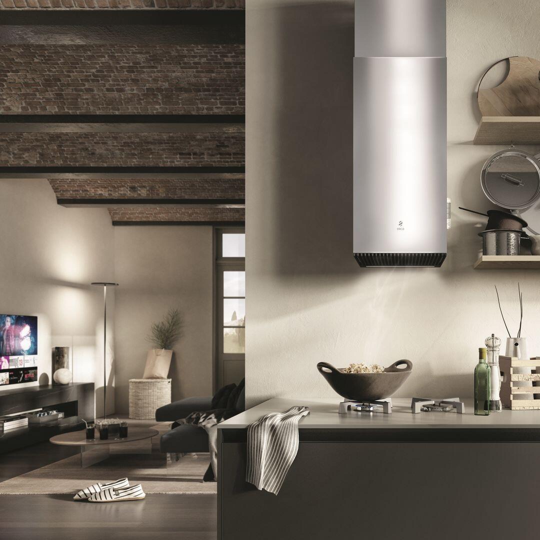 Elica - HAIKU - Iconic - 12 1/2" W x 12.5" - 15" D, Stainless - Wall Mount Hoods | EHK613SS Elica - HAIKU - Iconic - 12 1/2" W x 12.5" - 15" D, Stainless - Wall Mount Hoods | EHK613SS