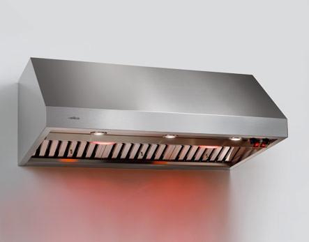 Elica - CALABRIA - Elica Pro - 36" W x 25" D x 18" H, 600 CFM, Stainless - Wall Mount Hoods | ECL636SS Elica - CALABRIA - Elica Pro - 36" W x 25" D x 18" H, 600 CFM, Stainless - Wall Mount Hoods | ECL636SS