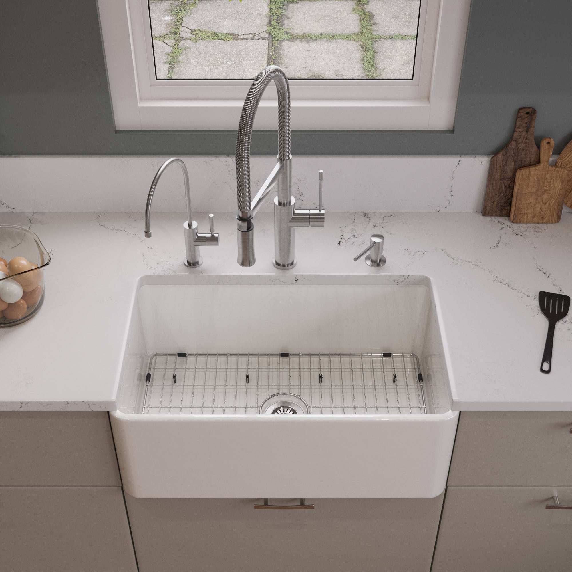ALFI Brand - Solid Stainless Steel Kitchen Sink Grid for ABF3018 Sink | ABGR30 ALFI Brand - Solid Stainless Steel Kitchen Sink Grid for ABF3018 Sink | ABGR30