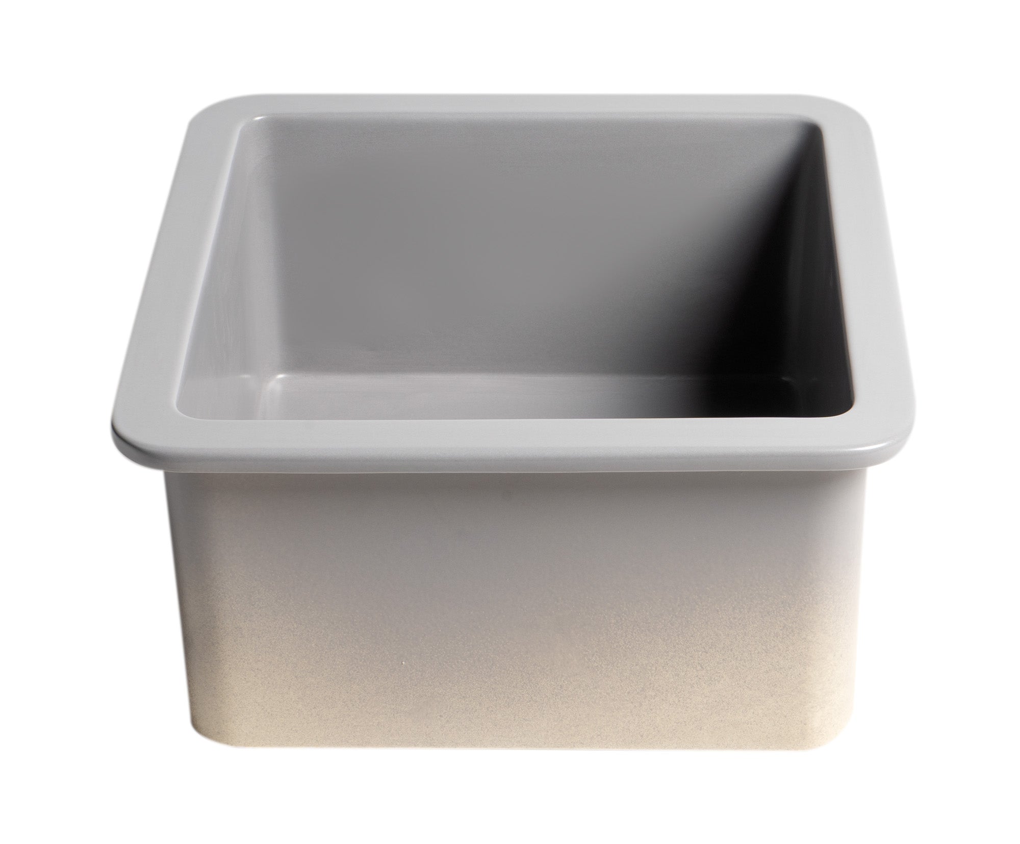 ALFI Brand - Gray Matte Square 18" x 18" Undermount / Drop In Fireclay Prep Sink | ABF1818S-GM ALFI Brand - Gray Matte Square 18" x 18" Undermount / Drop In Fireclay Prep Sink | ABF1818S-GM