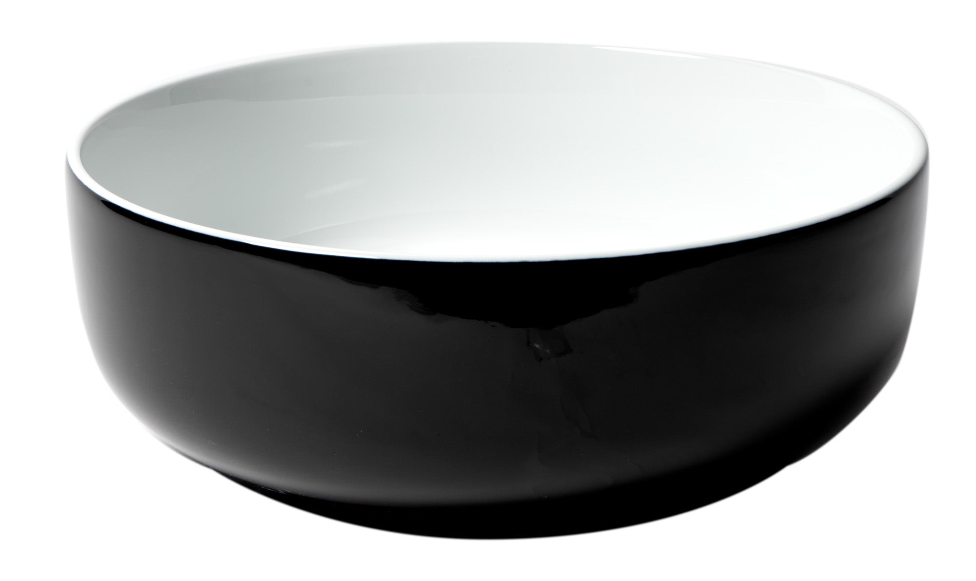 ALFI Brand - Black & White 15" Round Above Mount Ceramic Sink | ABC908 ALFI Brand - Black & White 15" Round Above Mount Ceramic Sink | ABC908