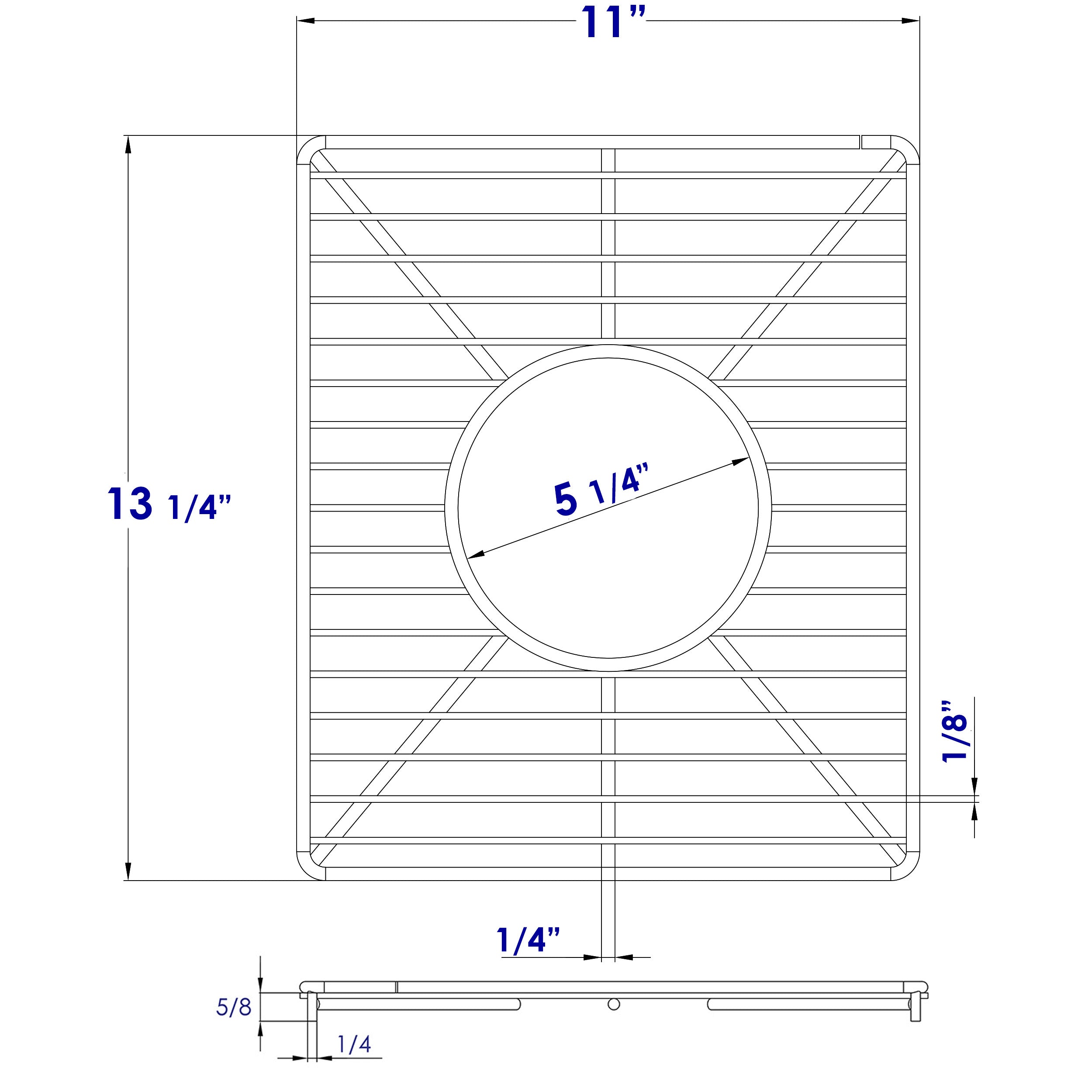 ALFI Brand - Stainless steel kitchen sink grid for small side of AB3618DB. AB3618ARCH | ABGR3618S ALFI Brand - Stainless steel kitchen sink grid for small side of AB3618DB. AB3618ARCH | ABGR3618S