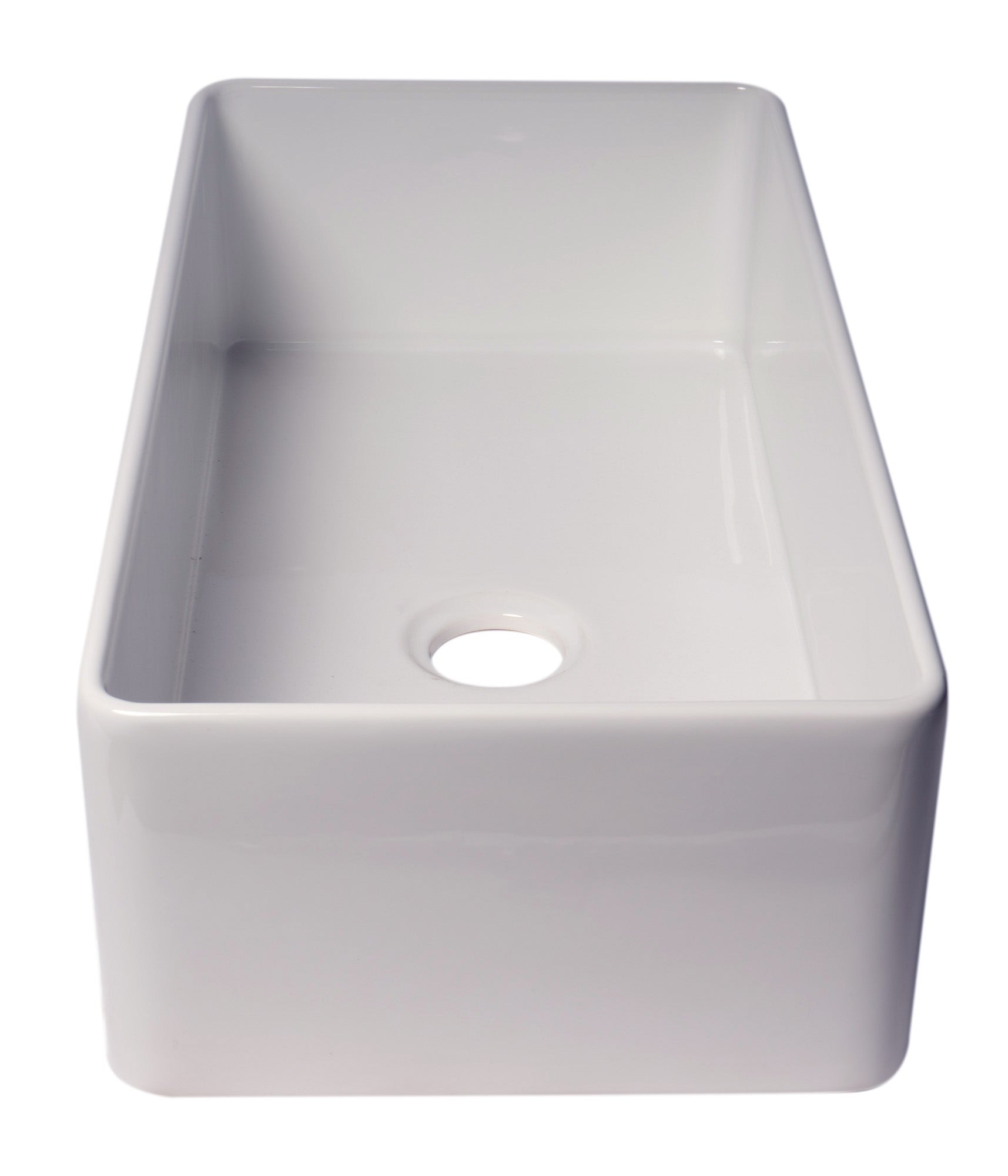 ALFI Brand - 36" White Thin Wall Single Bowl Smooth Apron Fireclay Kitchen Farm Sink | ABF3618-W ALFI Brand - 36" White Thin Wall Single Bowl Smooth Apron Fireclay Kitchen Farm Sink | ABF3618-W