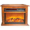LifeSmart - 3-element small infrared fireplace with trim and feet